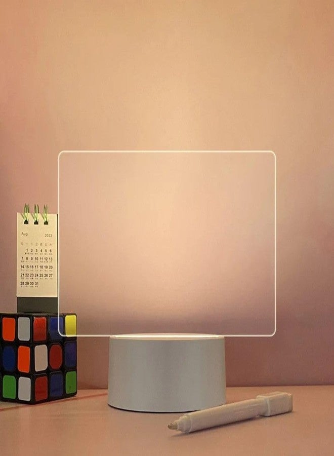 HUMAIZAR High Transparent Acrylic DIY Note Board Holiday Creative Led Night Light USB Message Board Light with Pen Acrylic Led Table Desk Lamp Decoration Night Lights - Image 2