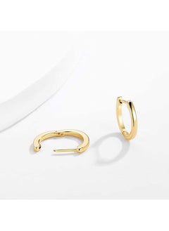 Mevecco Women Huggie Hoop Earrings Gold Ear Stud Cuff 14K Gold Filled Small Boho Beach Simple Delicate Handmade Hypoallergenic Jewelry Gift  - Image 4