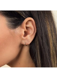 Mevecco Women Huggie Hoop Earrings Gold Ear Stud Cuff 14K Gold Filled Small Boho Beach Simple Delicate Handmade Hypoallergenic Jewelry Gift  - Image 2