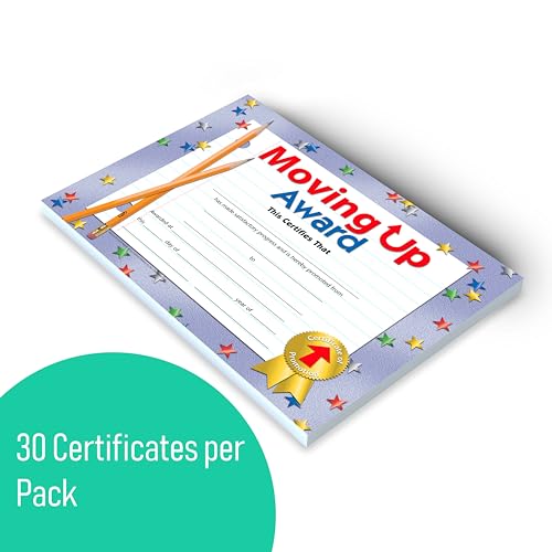 Hayes Moving Up Award Certificates, Student Promotion & Graduation Certificate, Achievement Recognition for Students, Full-Color Glossy Finish, 8.5" x 11" - 30 Pack - Image 5