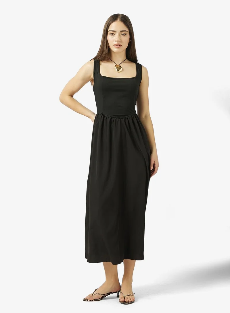Ginger Square Neck Corset Bodice Princess Cut Dress
