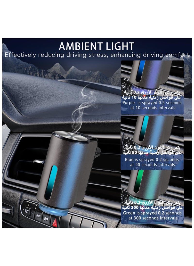 LKTOCAFT Intelligent  Car Air Freshener Diffuser, Three Adjustable Modes Smart Car Air Freshener, Car Aroma Diffuser with 3pcs Essential Oil Bottles (Empty Bottle)  - Image 4