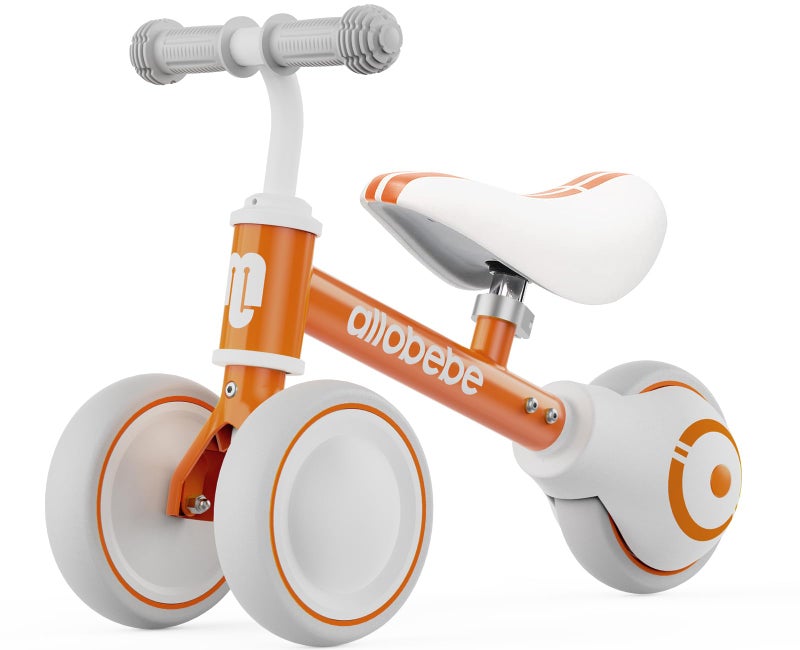 allobebe Baby Balance Bike Toddler Bikes Bicycle for 1236 Months for 1 Year Old Girl and boy to Scoot Around with Adjustable Seat Smooth Silent 3 Wheels Shining Yellow - Image 2