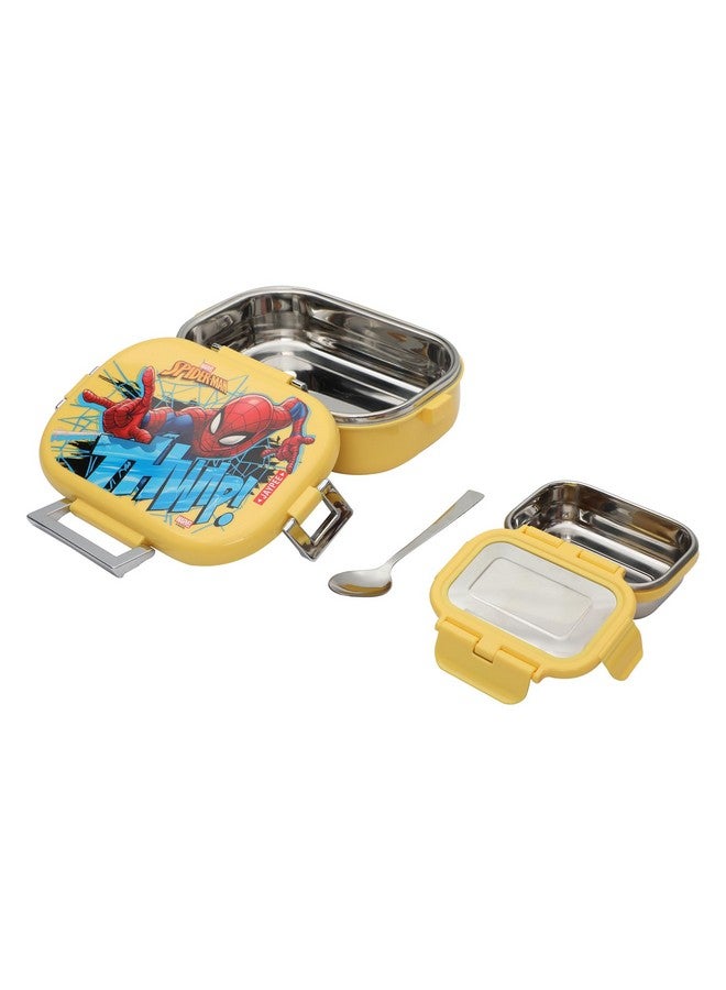 JAYPEE Inner Stainless Steel Insulated Lunch Box Topsteel Spider Man, Yellow, 600 ml, Suitable for School Kids, Girls & Boys - Image 4