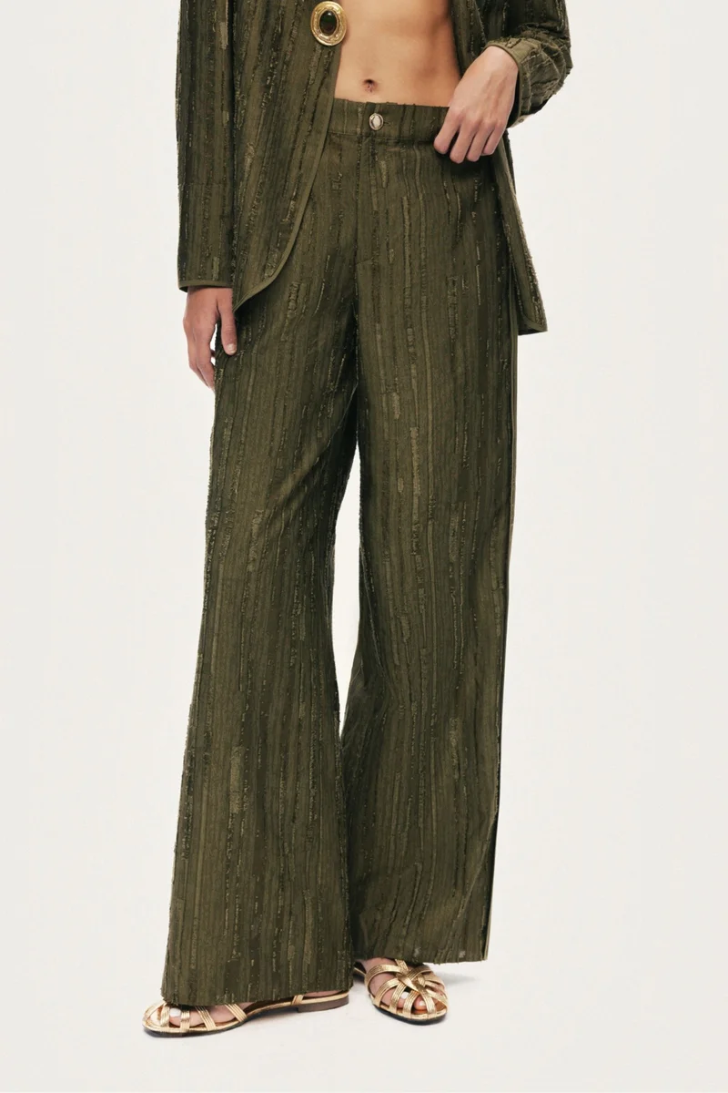 نوكتورن High-Rise Tailored Straight-Leg Pants