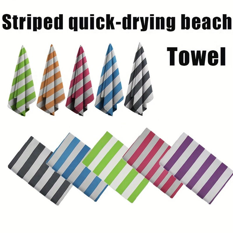 Premium Microfiber Beach Quick Dry Towel Super Absorbent Lightweight Soft Feeling Fast Drying Travel Shower Backpack Hiking Fitness Green 80x180cm 31.5x70.8in - Image 1