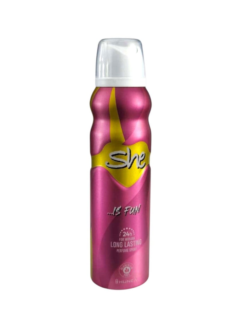 SHE Deodorant body spray with a feminine scent – 150 ml.