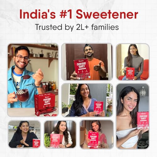 Trunativ Everyday Sweet | Monkfruit Sweetener Powder | Zero-Calorie Sugar Substitute | 1:1 Sugar Replacer for Cooking & Baking | Keto & Diabetic Friendly | 240 Sachets-960g (Pack of 4). - Image 3