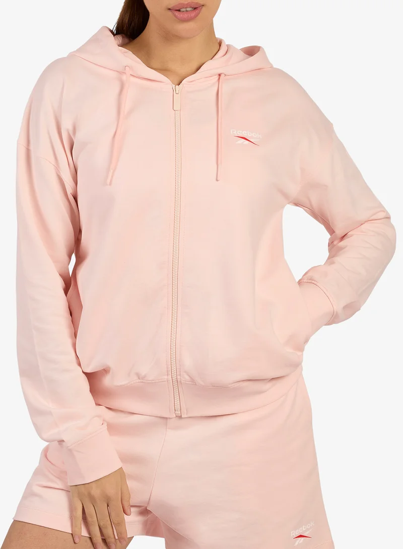 Reebok Id Small Logo Full Zip Hoodie