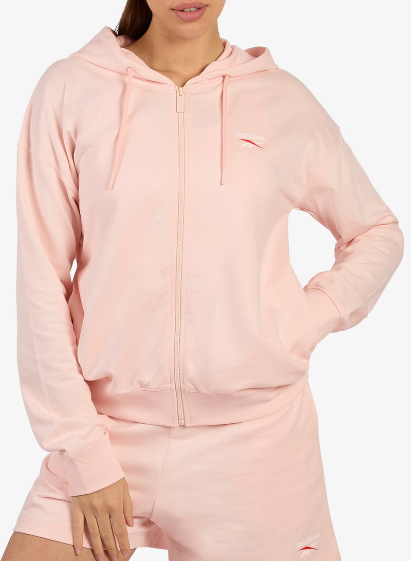 Reebok Id Small Logo Full Zip Hoodie - Image 1