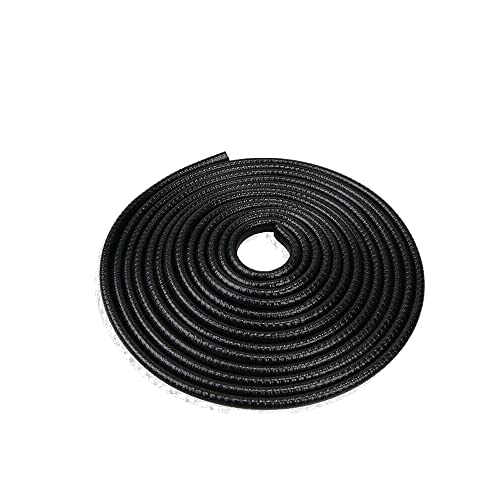 PRIKNIK Car U Shape Edge Trim Rubber Strip Seal Protector Car Door Edge Guards (16 ft/5 m) Compatible with Cars (Black, 16 ft) - Image 1