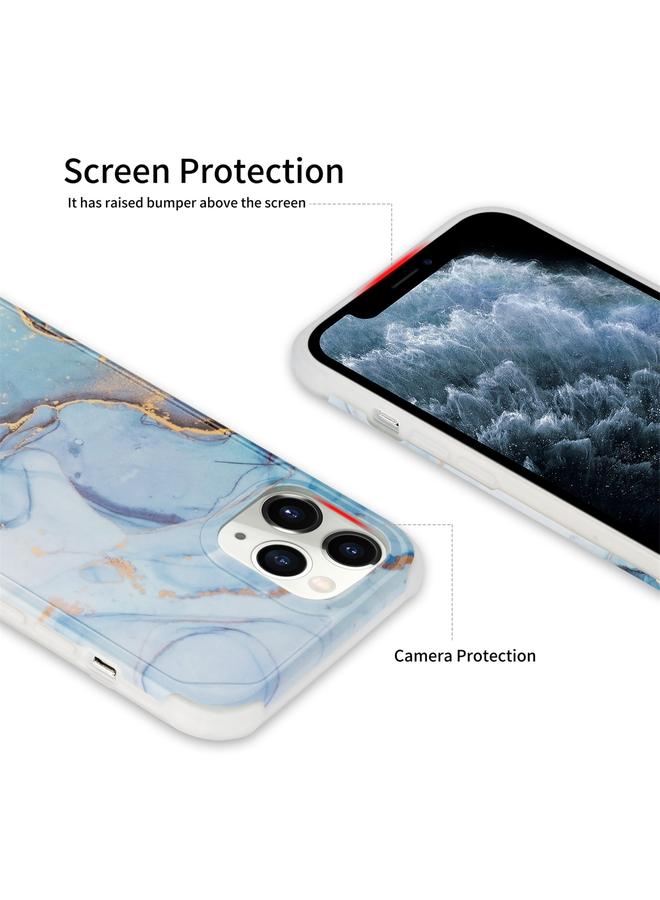 Zaboon Case For iPhone 12 Pro Max Four Corners Anti-Shattering Flow Gold Marble IMD Phone Back Cover Case - Image 3