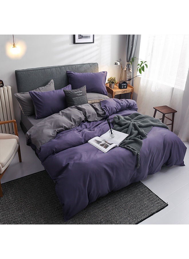 Sharpdo طقم غطاء لحاف 4 قطع، طقم غطاء لحاف مودال، طقم سرير بدون قلب، مع 1 غطاء لحاف (200 * 230 سم) و 1 ملاءة و 2 غطاء وسادة، سرير كينغ - Image 4