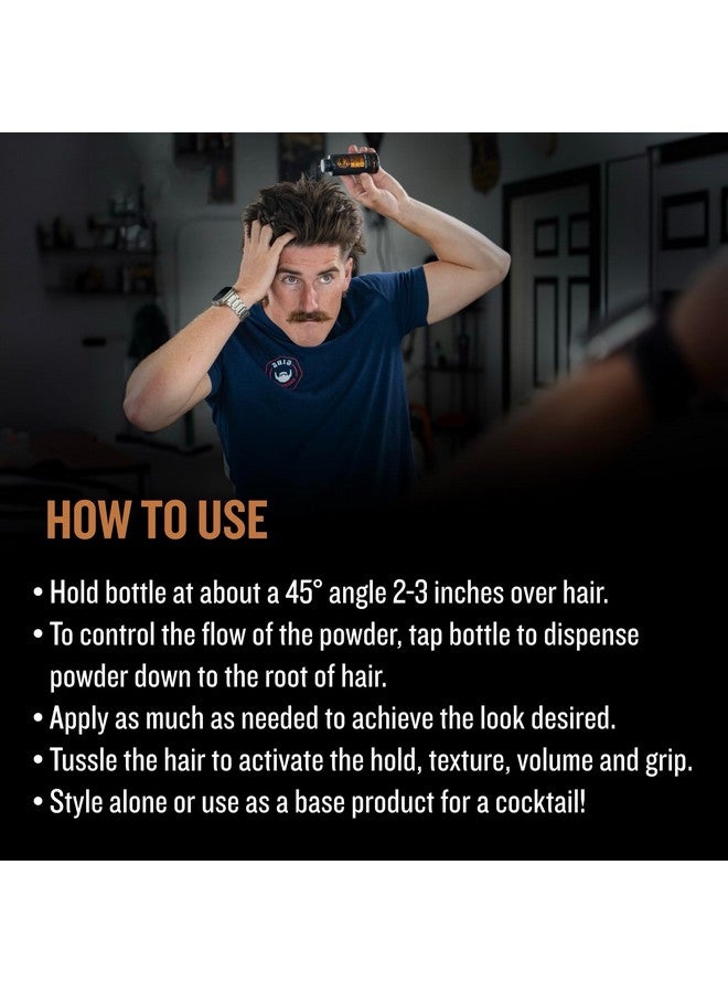 GIBS Grooming Styling Texture Powder - For Men and Women - Volumizing - High Hold - Matte Finish - Easy to Apply - 1oz (30g) - Image 3