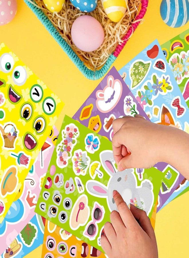 DUJAA 24 Sheets Spring Stickers for Kids Toddlers, Make Your Own Stickers 8 Designs of Animal Chicken Fox Rabbit Bee Butterfly, Easter Stickers Spring Party Supplies Teachers Classroom Reward - Image 4