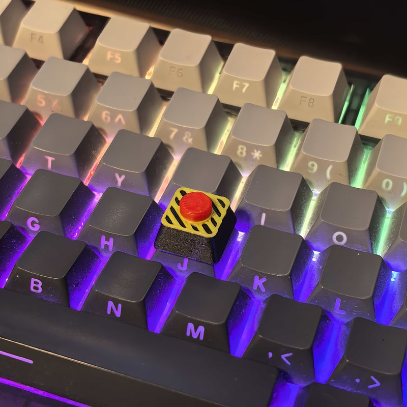 Funny 3D Printed Nuclear Button Keycap 1pc for Gamer PC Setup - Image 2