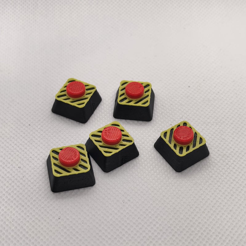 Funny 3D Printed Nuclear Button Keycap 1pc for Gamer PC Setup - Image 4