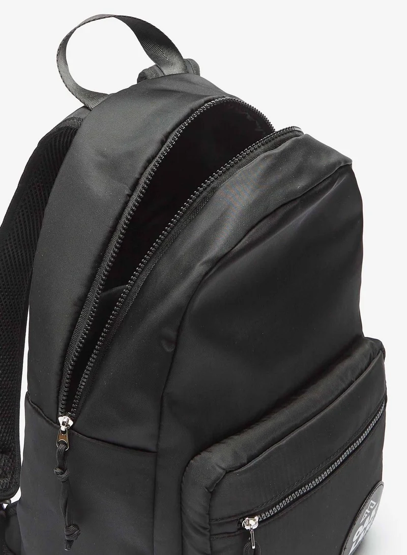 شو اكسبرس Mens Printed Backpack with Logo Badge Detail