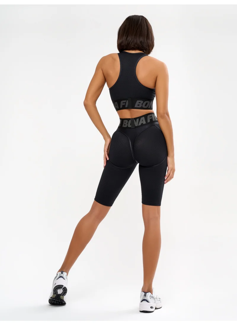 Bona Fide Bona Fide Premium Quality High Waist Biker Shorts for Women with Push Up - Womens Shorts for Gym, Workout
