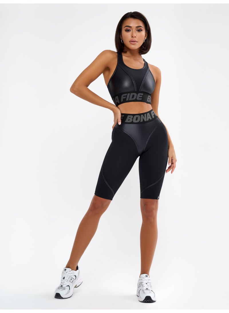 Bona Fide Premium Quality High Waist Biker Shorts for Women with Push Up - Womens Shorts for Gym, Workout - Image 2