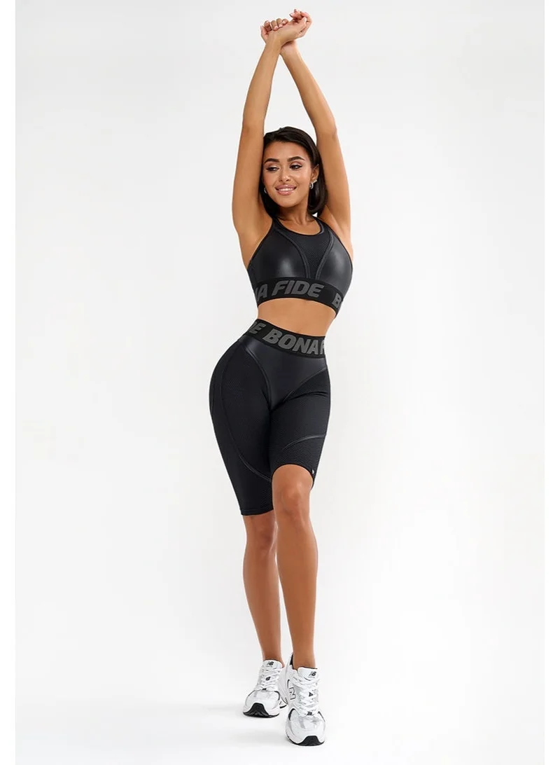 Bona Fide Cycling Extra Black Skin Bona Fide Premium Quality High Waist Biker Shorts for Women with Push Up - Womens Shorts for Gym, Workout for Women | Best Price UAE