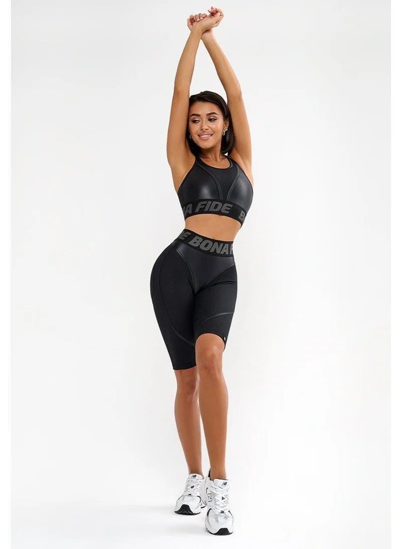 Bona Fide Cycling Extra Black Skin Extra Skin Cycling High Waist Biker Gym Shorts for Women for Women | Best Price UAE
