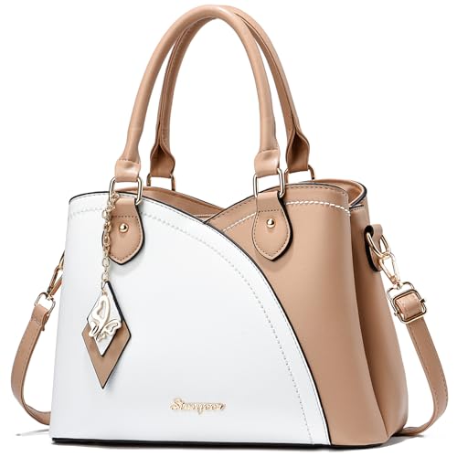 SiMYEER Satchel Purses and Handbags for Women Leather Crossbody Bags Shoulder Tote Bags - Image 1
