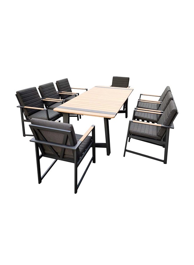 Suncoast Vision Dining Set 8-Seater - Charcoal  - Image 1
