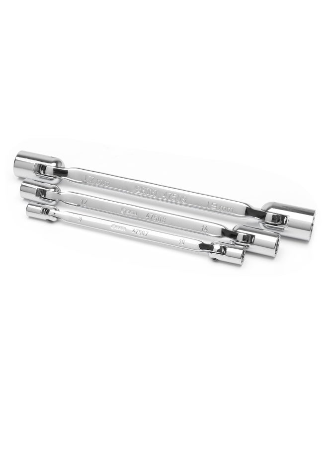 Sata - SATA ST08042 3-Piece Metric Double Flex Head Socket Wrench Set - Image 1