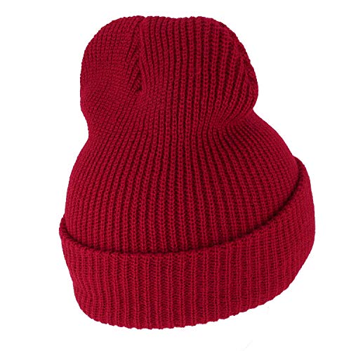 Armycrew G.I. Watch Cap with Cuff - Steve Zissou Life Aquatic Theme Beanie - Red - One Size - Image 3
