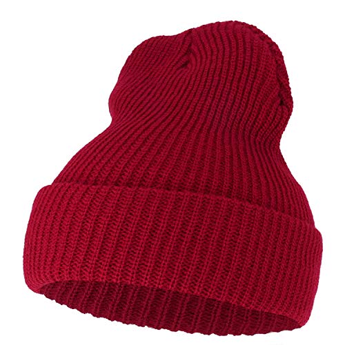 Armycrew G.I. Watch Cap with Cuff - Steve Zissou Life Aquatic Theme Beanie - Red - One Size - Image 1