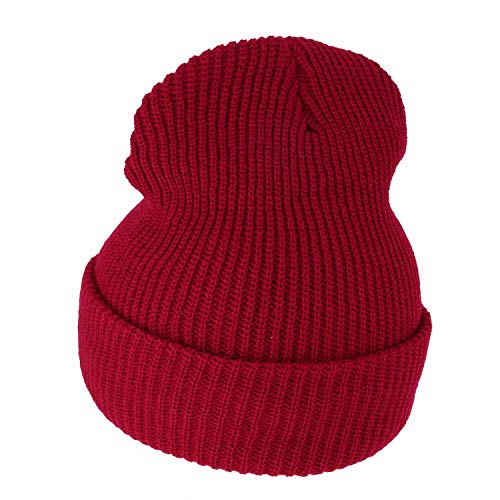 Armycrew G.I. Watch Cap with Cuff - Steve Zissou Life Aquatic Theme Beanie - Red - One Size - Image 2