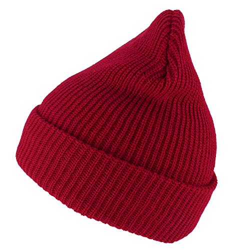 Armycrew G.I. Watch Cap with Cuff - Steve Zissou Life Aquatic Theme Beanie - Red - One Size - Image 5