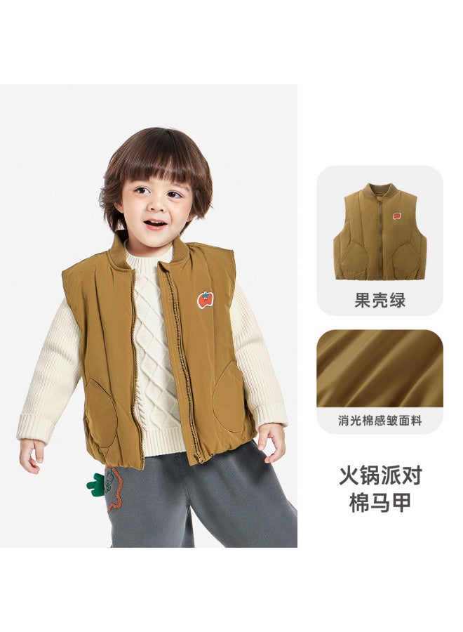 Cotton Vest For Boys, Warm Children's Vest, Thickened Infant Spring/autumn Style - Image 2