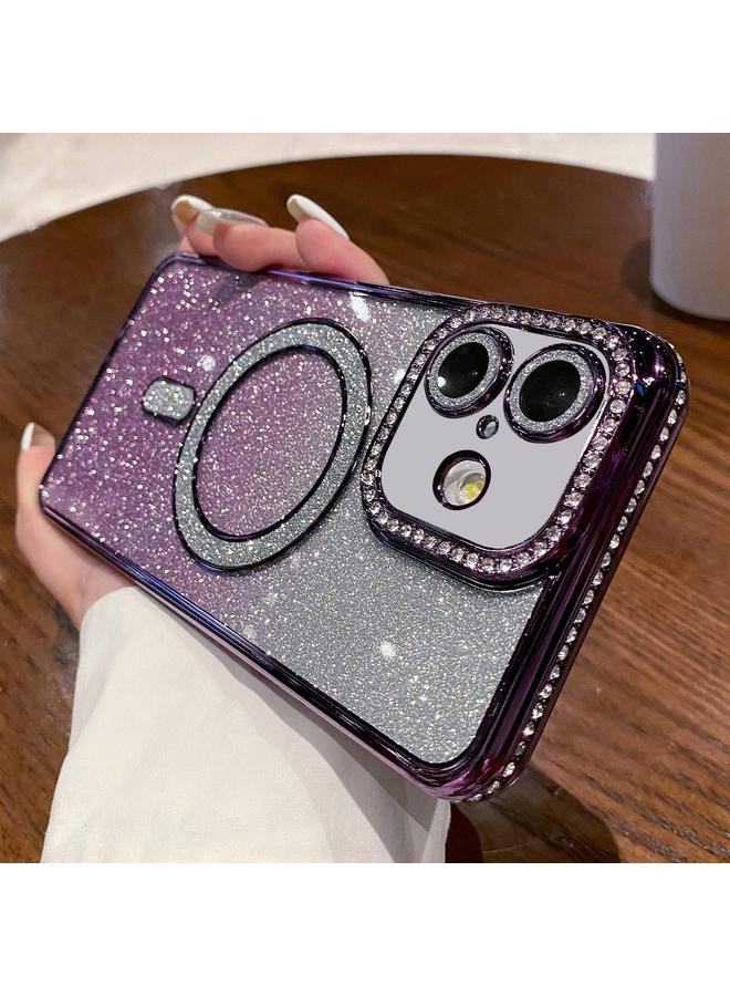 اس-توب جراب هاتف ماج سيف مطلي باللمعان متدرج الألوان لهاتف آيفون 16 - Image 1