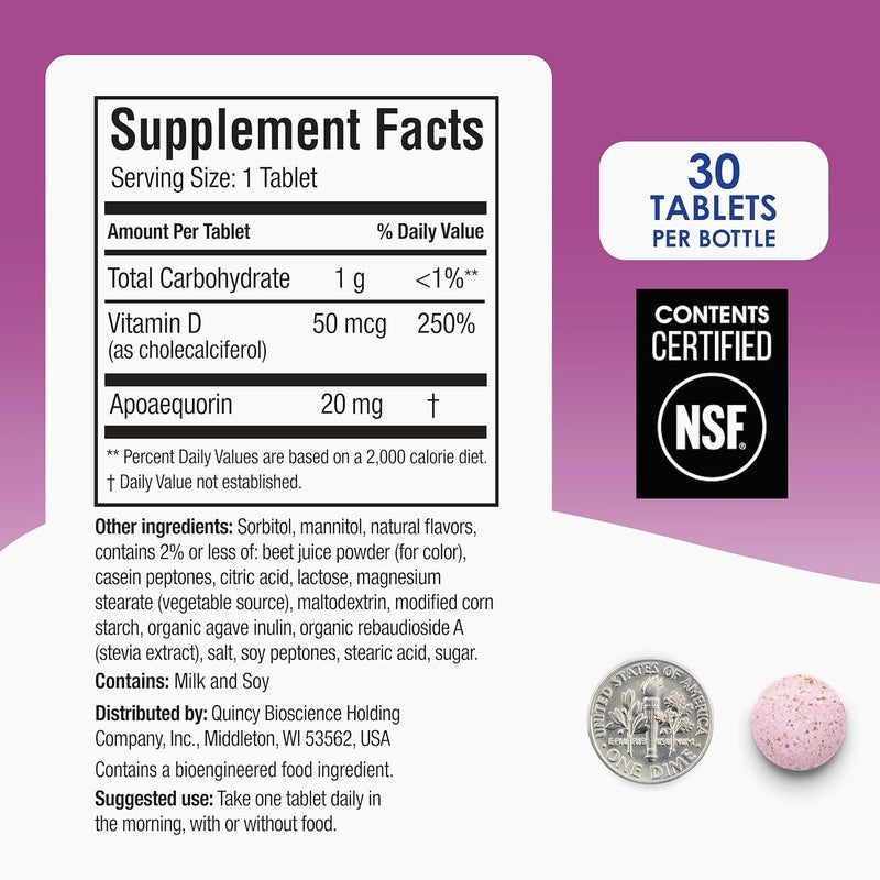 Prevagen Extra Strength Mixed Berry Chewables  30 Tablets  Formulated for Your Brain  20mg of Apoaequorin Plus Vitamin D3 - Image 3