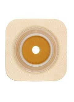 convatec ConvaTec 125265 SUR-FIT Natura Two-Piece Stomahesive Skin Barrier with Tape Collar, Cut-to-Fit, Flexible, Tan, 2-1/4" Flange, 5" Length, 5" Width, Pack of 10 