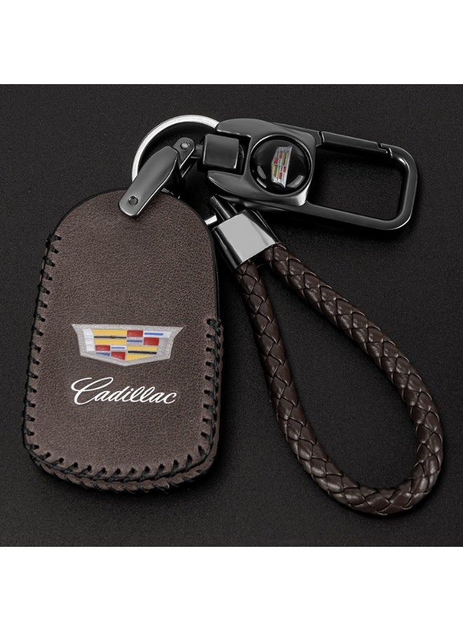 Cadillac Leather car key protective cover suitable for Cadillac key XT5 XT4 XT6 CT5 CT6 ATSL XTS car key shell case - Image 1