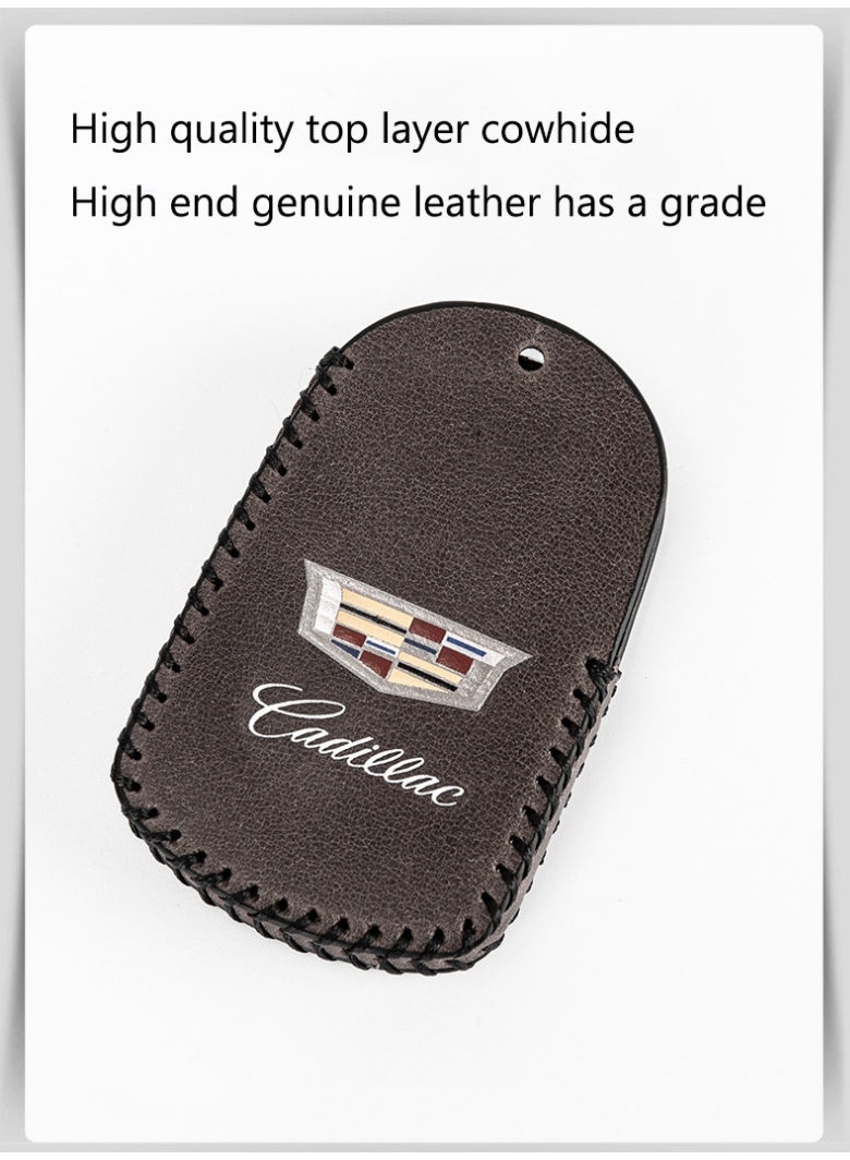 Cadillac Leather car key protective cover suitable for Cadillac key XT5 XT4 XT6 CT5 CT6 ATSL XTS car key shell case - Image 5