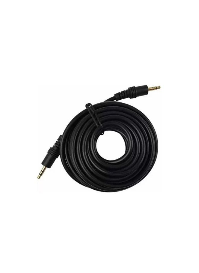 MATRIX - AUX Cable 5meter Black pack of 5 - Image 1