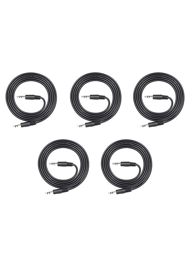 MATRIX - AUX Cable 5meter Black pack of 5 - Image 1