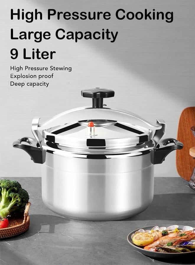 lynx Premium Aluminum Pressure Cooker for Gas and Electric Stove – Fast Cooking Pot with Locking Lid, Safe Pressure Cooker Design, Heat-Resistant Handles, Easy to Clean Kitchen Essential, Ideal for Rice, Meat, Soup, Legumes LY-9109 - Image 4