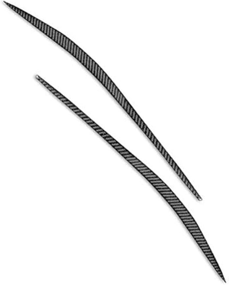 QASULER Carbon Fiber Headlight Eyelid Trim for Alfa Romeo Giulia - Image 1