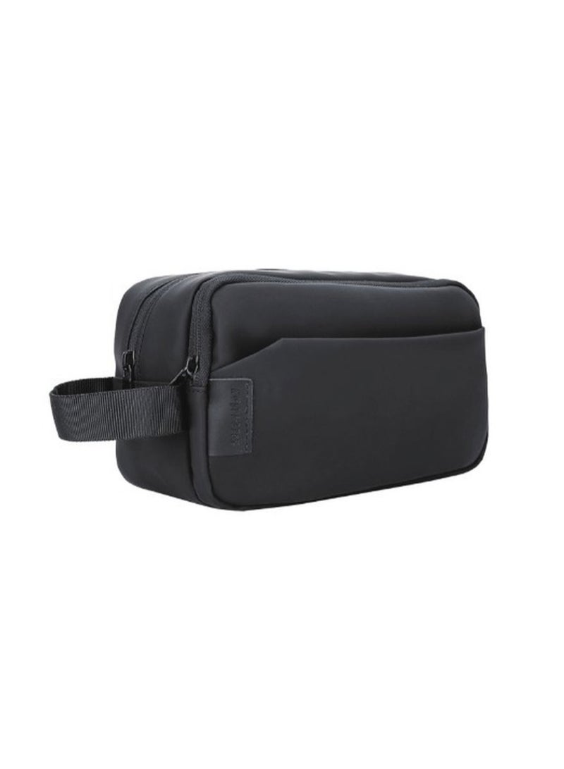 GREEN LION Urban Travel Pouch / Perfect for Home & Travel / Strong Bearing Capacity / Fits More Accessories / Reinforced Handle / Cable Organizer / Multi Ports / Double Polyester - Black  - Image 1