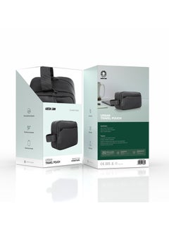 GREEN LION Urban Travel Pouch / Perfect for Home & Travel / Strong Bearing Capacity / Fits More Accessories / Reinforced Handle / Cable Organizer / Multi Ports / Double Polyester - Black  - Image 2