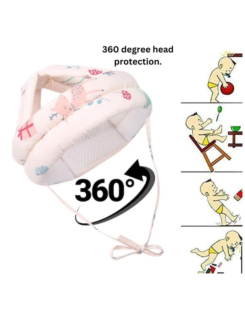 خوذة رأس شبكية مسامية واقية لرأس الطفل قابلة للتنفس، وسادة أمان للأطفال الصغار أثناء الزحف والمشي. - Image 3