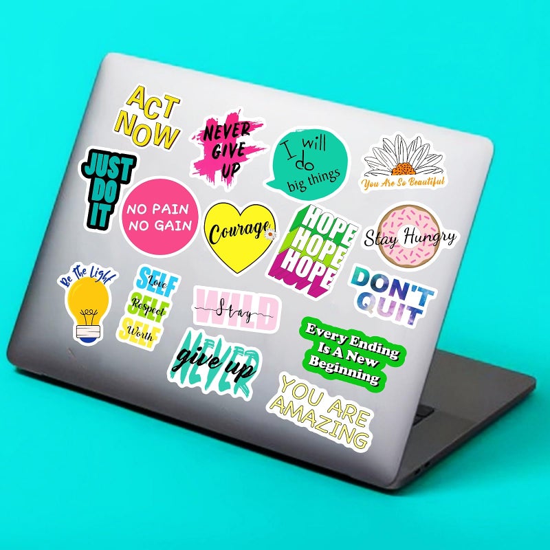 KASANYER 300Pcs Inspirational Scrapbook Motivational Stickers for Water Bottles Laptop Journaling Vision Board Supplies, Waterproof Positive Quote Vinyl Stickers for Teens Kids Adults Teachers Students - Image 5