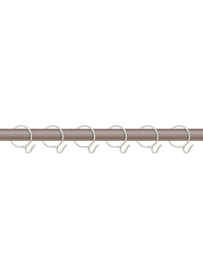 ROBUSTLINE Iron Ring Cum Hook Curtain Ring With Hook 1.1/4 Inch Pack Of 140 Pieces 