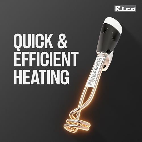 Rico IRPRO 1000 Watts Shockproof Japanese Technology Electric Water Heater Immersion Rod With Waterproof Protection|Instant Heating With Bucket Holder | ISI Certified 2 Y Replacement Warranty, Metal - Image 4