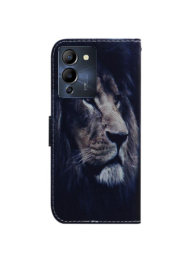 اس-توب جراب جلدي لهاتف Infinix Note 12 G96/X670 برسومات ملونة - Image 3